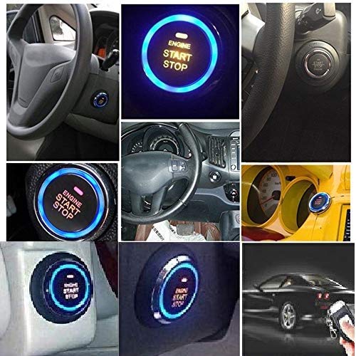 Partol Car Alarm System Push Start System Smart Key Pke Car Security Alarm Passive Keyless Entry Engine Start Stop Push Button Remote Starter Shock Sensor Alarm Universal For Most 12V Cars #TOP6