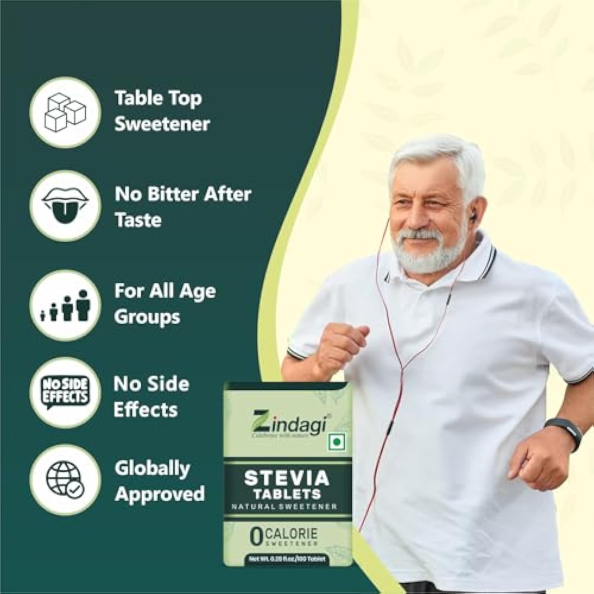 Stevia Tablets and Powder Combo Pack, 200gm