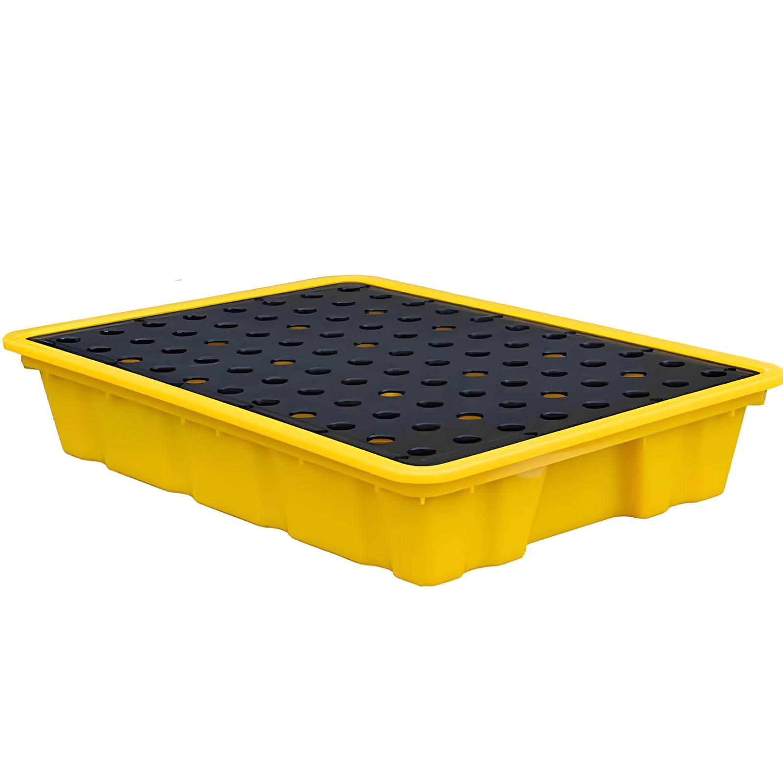 Plateforme Modulaire De Rétention des Déversements, Plateau Anti-Fuite en Polyéthylène, Plateau Empilable Et étanche pour Garage, Cuisine,49 * 35 * 9cm