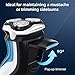 SweetLF Electric Shavers Men, Rotary Razor Cordless Shaver with Precision Trimmer Beard Trimmer Wet & Dry Shaver IPX7 Waterproof & LED Display SWS7105 SweetLF Electric Shavers Men, Rotary Razor Cordless Shaver with Precision Trimmer Beard Trimmer Wet & Dry Shaver IPX7 Waterproof & LED Display SWS7105