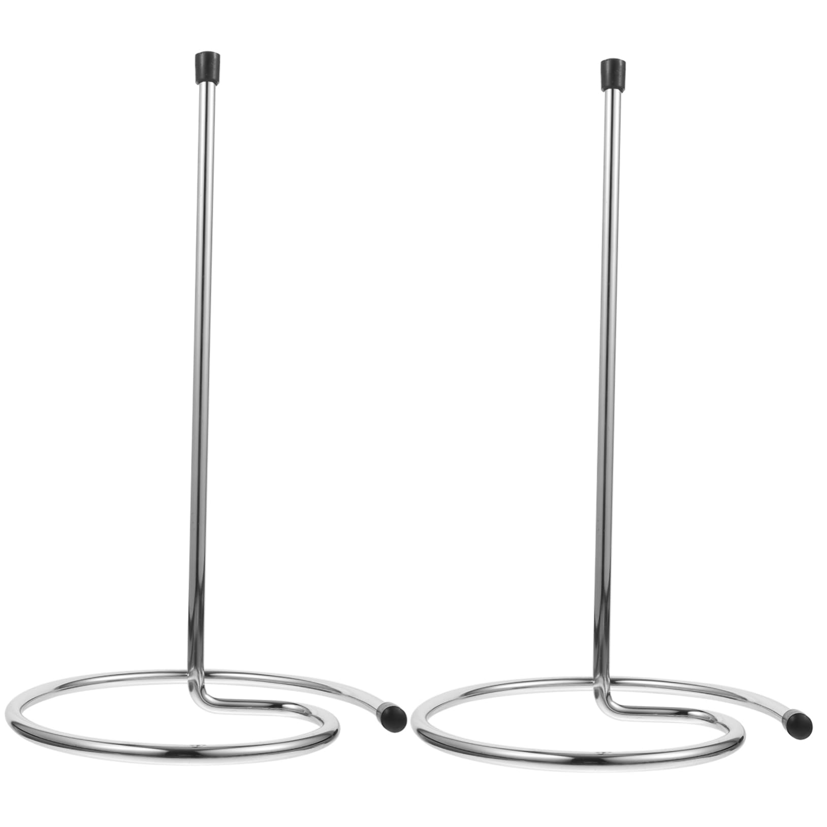 OUNONA Égouttoir à Carafe à Vin Support Séchage Rapide en Acier Inoxydable Argenté 2pcs pour Maison et Restaurants