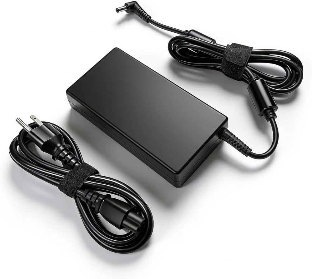 120W Laptop Charger Compatible with MSI GF63 GF65 GF75 GS65 GS63 GS75 Stealth Thin, 19.5V 6.15A Gaming AC Adapter Power Supply Cord, 5.5x2.5mm Tip Replacement for GF62 GS60 GS70