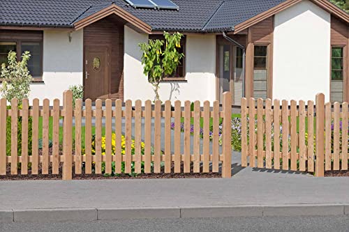Pfosten Typ A 90x90 mm Höhe 80 cm Lärche Holzzaun Zaun Gartenzaun Vorgartenzaun Friesenzaun
