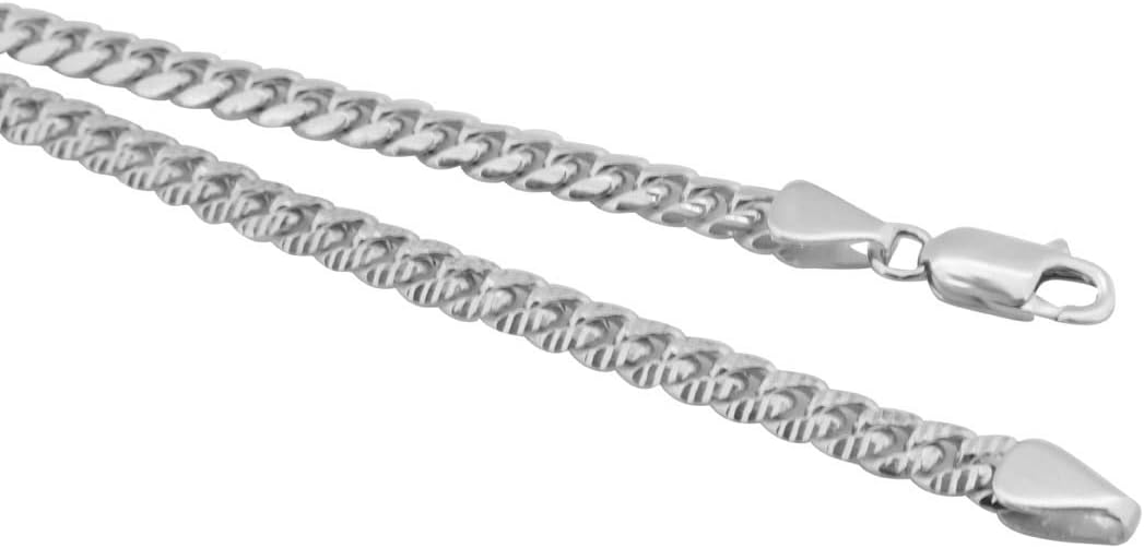 MauliJewels 5MM Miami Cuban Link Bracelet 8" for Men & Women in 14K Rose Gold | Yellow Gold | White Gold Plated Over 925 Sterling Silver