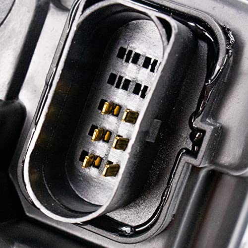 Image of TRQ Performance Driver and Passenger Side Headlight Assembly Set Black Housing Compatible with 05-10 VW Jetta