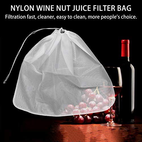 NICEXMAS Saco de Fermentação Em Casa Saco de Filtro de Cerveja Saco de Nylon Com Cordão Bagstrainer