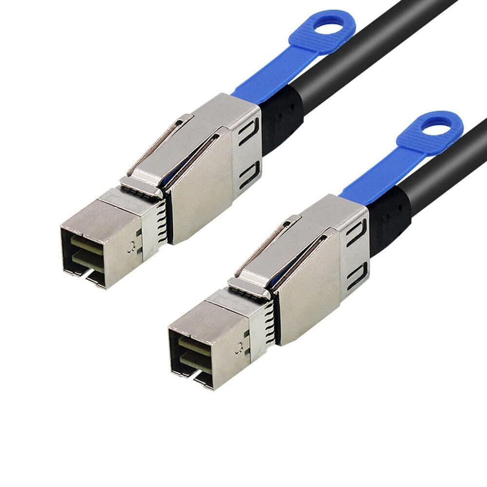 Cable Mini SAS HD SFF-8644 con IC a Mini SAS SFF-8644 de 0.5m negro para datos 7