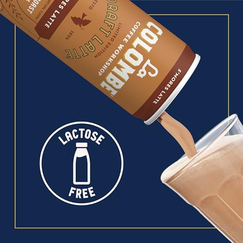 Image of La Colombe Coffee, S'mores Latte, Cold Brew Draft Latte, 11 fl oz Cans (Pack of 12)