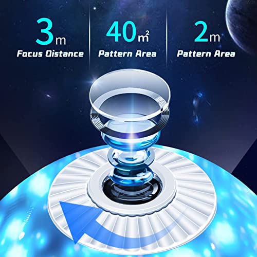 Image of Planetarium Projector, 6 in 1 Galaxy Projector Night Light with Nebula Moon Planets Aurora, 360 Rotating Focusable Star Projector Lamp for Baby Kids Bedroom Ceiling /Game Room /Party /Bar