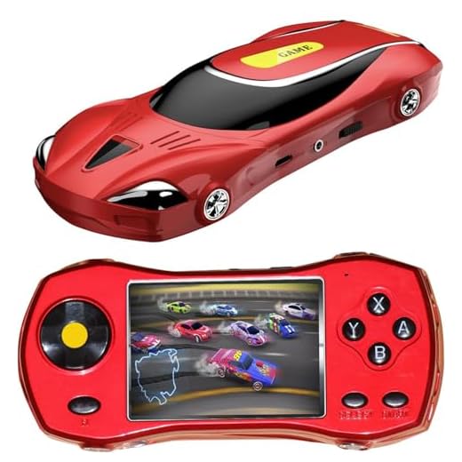 Handheld Game Console for Kids Preloaded 200+ Retro Video Games, Portable Gaming Player with Rechargeable Battery 3.0" LCD Screen, Mini Arcade Electronic Toy Gifts for Boys Girls (Red)