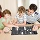 Backgammon Spiel Set, Klassisches Backgammon Set für Erwachsene Brettspiel mit Hochwertiger Ledertasche Tragbares und Reise-Backgammon-Set, Backgammon Set 2 Spieler