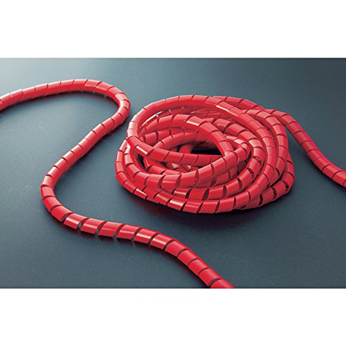 TRUSCO(トラスコ) スパイラルチューブ 10m 結束径Φ7.5~30.0赤 TSP10R × 10巻 【ケース販売】