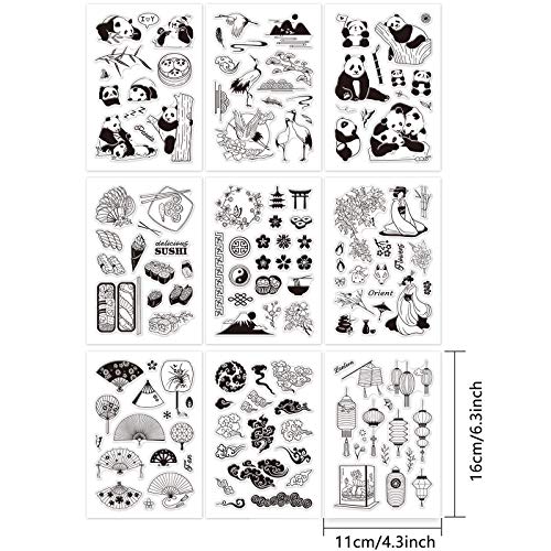 GLOBLELAND Lustiger Geburtstag Transparente Stempel Produktbild-Vorschau 10