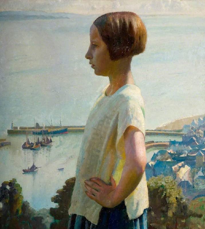 Affiche toile la petite fille de Harold Harvey pour sublimer votre décoration de salon
