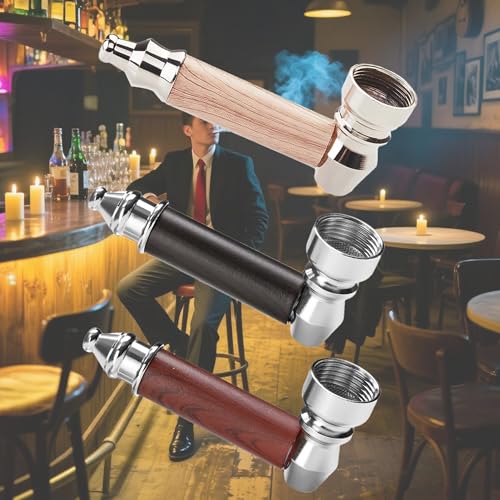 3pc-Short-Realistic-Wood-Grain-Tobacco-PipeWooden-Classic-Texture-Smoking-PipesWith-Cleaner-Tamper-Tool-Black-Bag