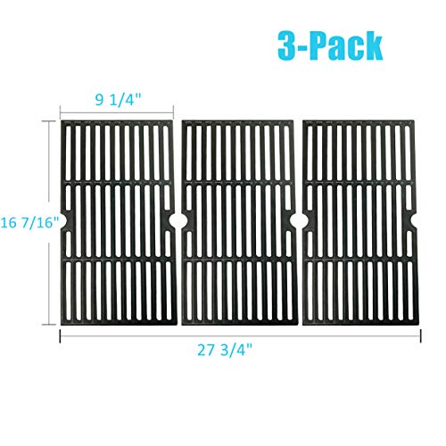 BBQration Matte Cast Iron Cooking Grid Replacement for Gas Grill Models Kenmore 146.16132110