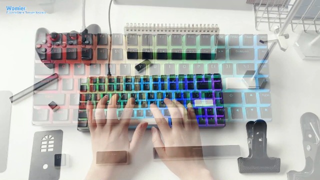 Amazon.com: Womier Pudding Keycaps, PBT Shine Through Keycaps