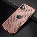 REFUU Coque de téléphone Ultra Fine pour iPhone 12 13 11 Pro Max Dissipation de Coques rigides pour iPhone X XR XS Max 12 Mini 7 8 6 6S Plus SE,Rose,pour iPhone 7 Plus