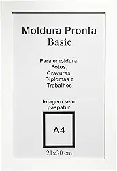 Porta Retrato 21x30 Moldura Madeira com Vidro Branco Quarto Quadro Certificado Fotografia Sala Premium IMPORT&SHOP (1, 21x30)