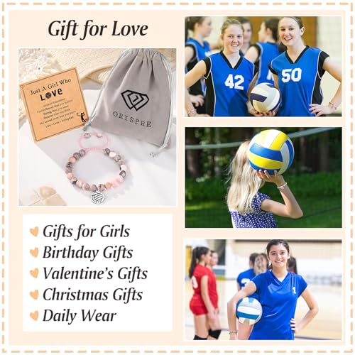 Image of Softball Volleyball Bracelet Gifts for Girls, Daughter, Niece, Softball Gifts for Team