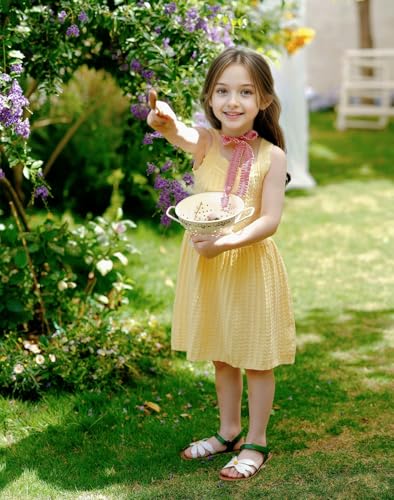 Girls Fashion Flower Sandals, Summer Dress Shoes, Toddler and Little Kid Sizes2