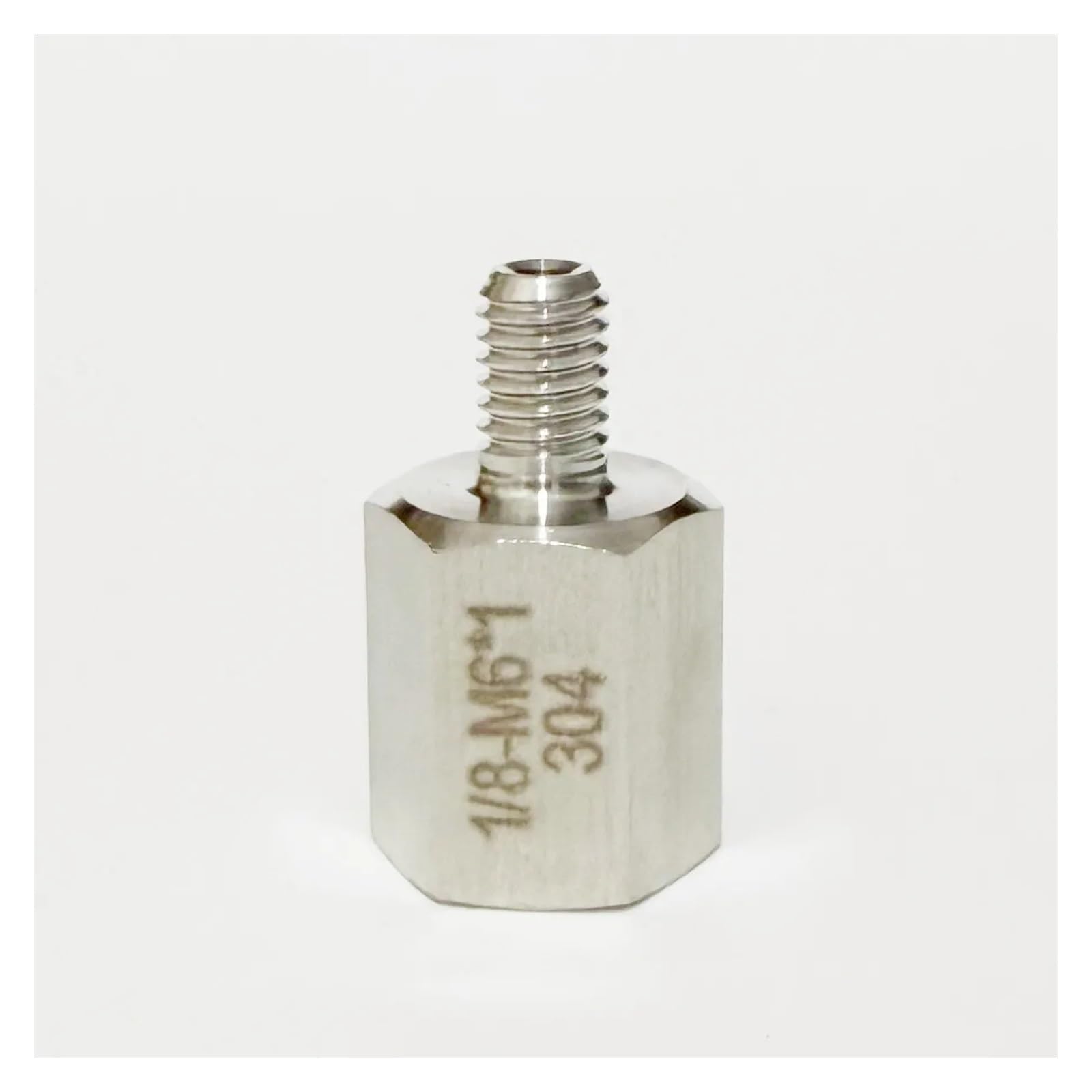 MQXFCZUX 1/8" BSPP Female to 1/2" BSPT Male 304 Stainless Steel High Pressure Pipe Fitting Connector MQXFCZUX