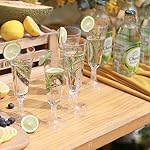 100 Flûtes de champagne en plastique Pcs, Verres de Champagne transparents jetables, 5oz Verres à vin en plastique, assembler des coupes de champagne en plastique pour les coupes à cocktail de mariage par soirée