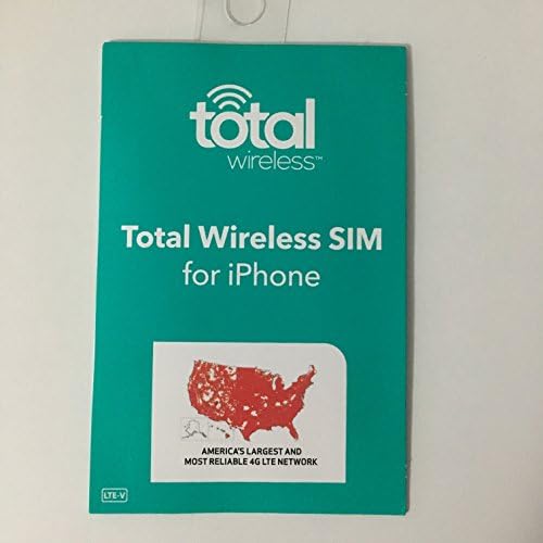 total wirelessCDMA 4G LTE Nano Sim Card for Smartphones