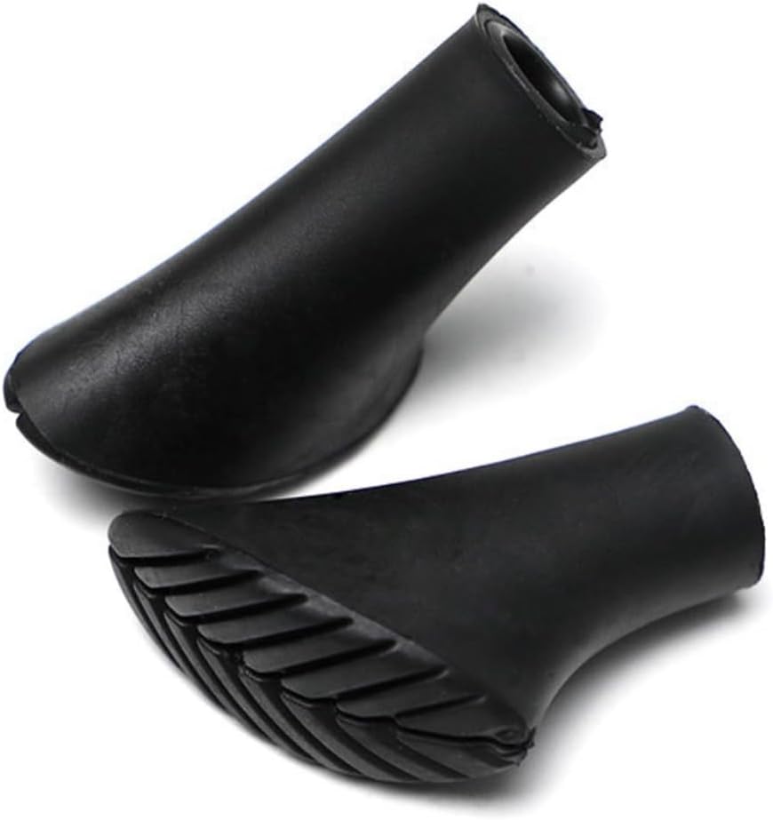 Trekking Pole Nordic Walk Stick Cane Outdoor Camp Hike Protector Cap Tip Rubber (D As Show)