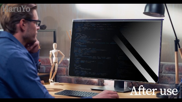 HaruYo Monitor Blickschutzfolie 20-22 Zoll - Privacy Filter Anti-Blaulicht