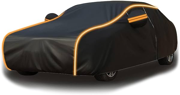 Funda exterior completa compatible con Kia Sonet 2020-2024, funda personalizada para interiores y exteriores, funda para todo clima con cremallera lateral y banda reflectante