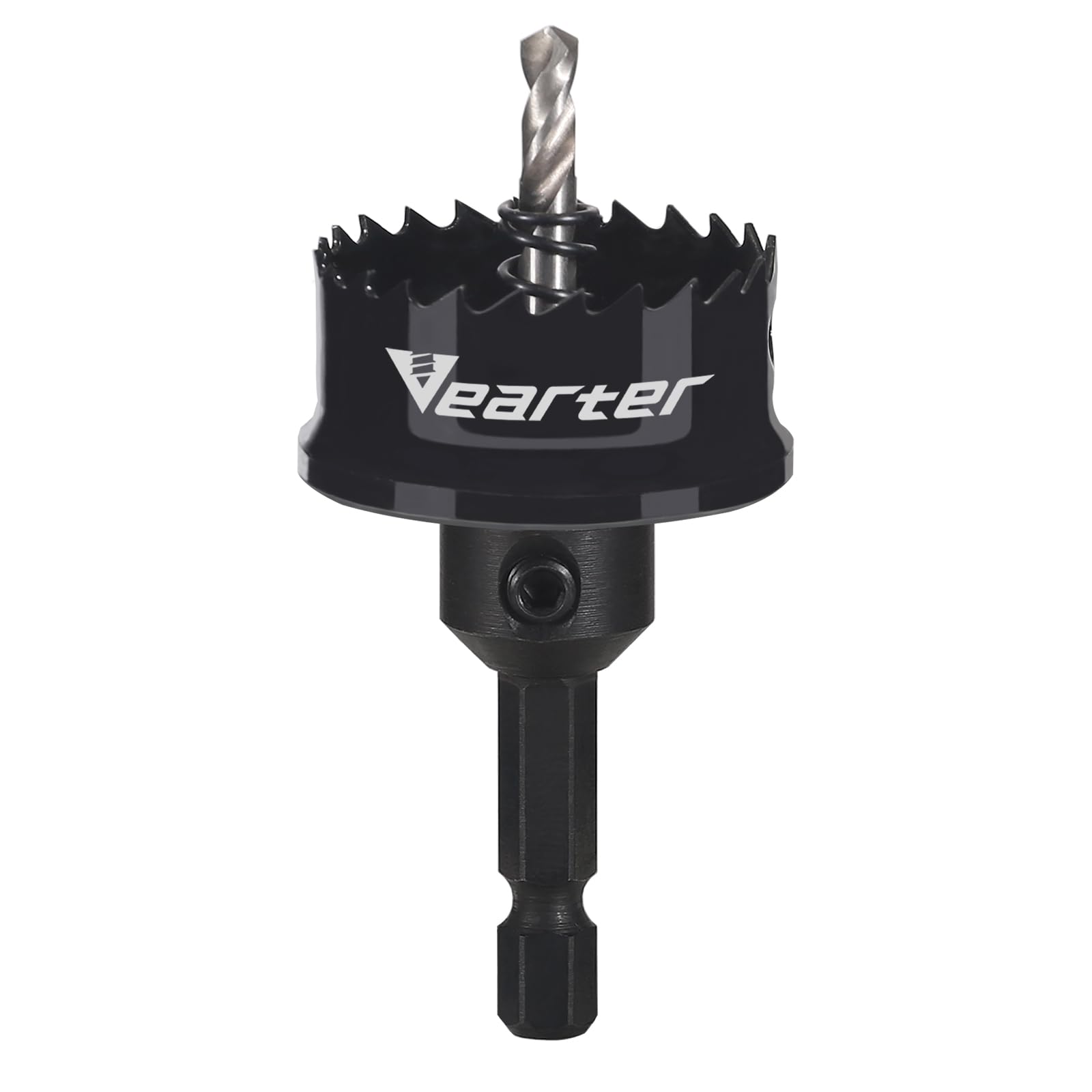 Vearter 33mm Bi-Metal Hole Saw 1/4 Inch Hex Shank, M42 Bimetal Hole Saw, Thin Wall Cobalt Drill Hole Cutter with Arbors for Wood, Sheet Metal, Copper, Plaster, PVC, Steel Plate, Drywall
