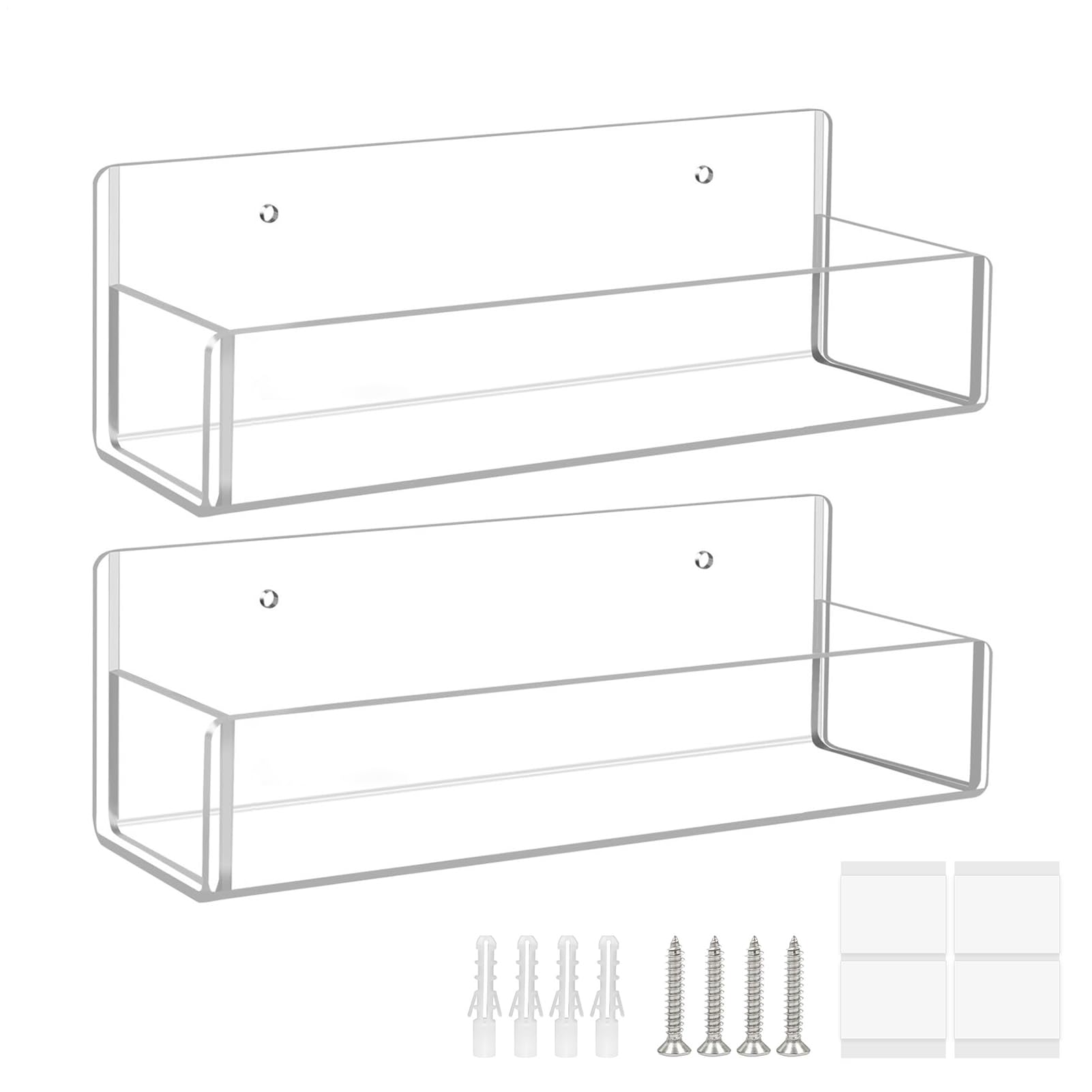 Étagère murale pour épices en acrylique transparent pour décorer la cuisine moderne