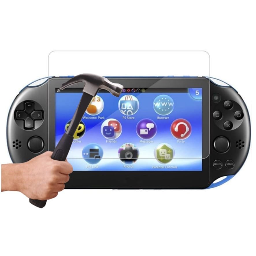 Protector cristal templado compatible para PS Vita 2000 pantalla vidrio repuesto