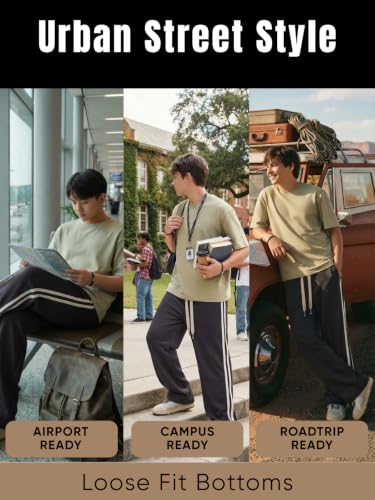 Image of GRECIILOOKS Men's Loose Mid Rise Casual Trousers Pants | Regular | Sports Stylish Track Pant | Sweatpants (Available in Plus Size)