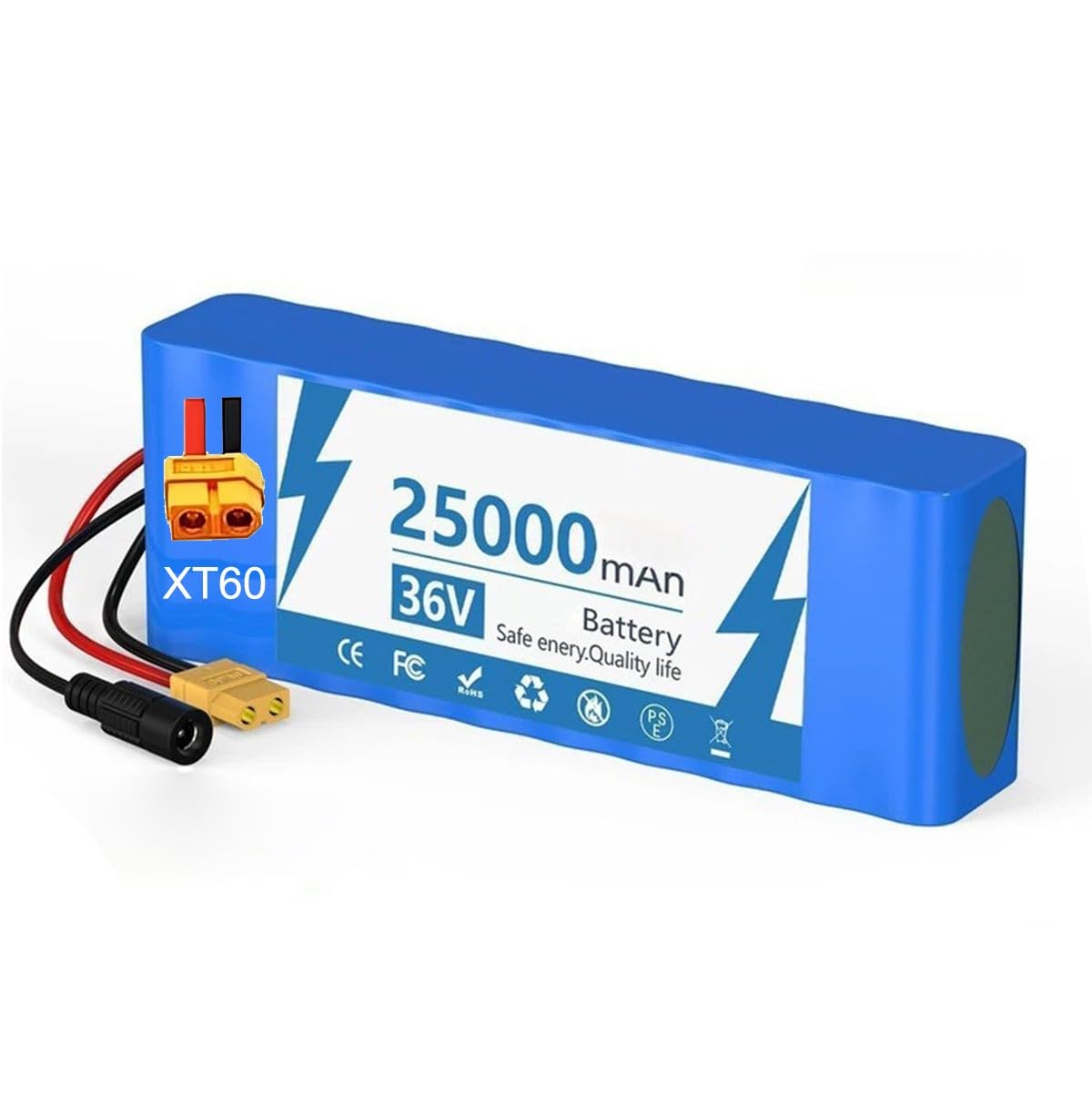 36V 25Ah Batterie De Vélo Électrique 10S2P Batterie Trottinette Pliable Batterie pour Moteur 100W 350W 500W avec Chargeur Et Protection BMS Rechargeable Batterie