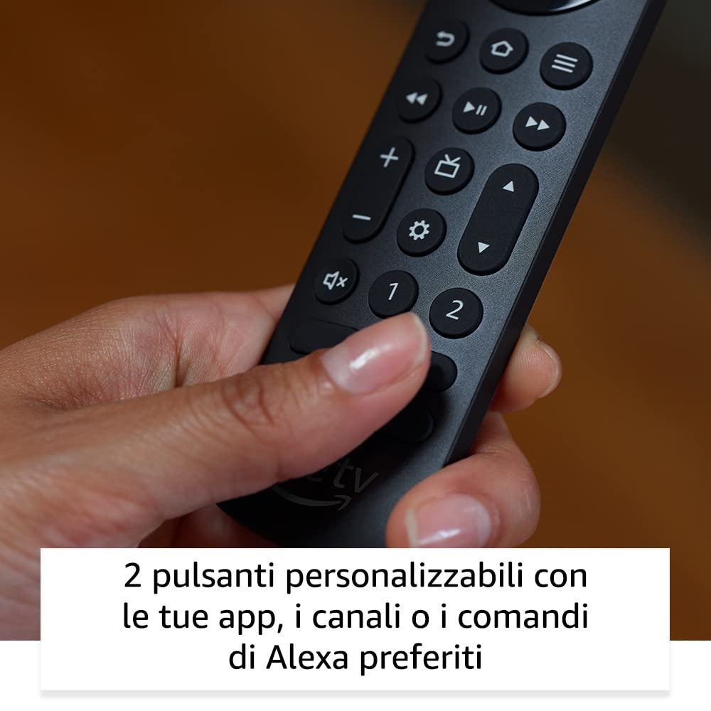 Telecomando vocale Alexa | Pro, con funzionalità Trova il mio telecomando, comandi per la TV e pulsanti retroilluminati | Richiede un dispositivo Fire TV compatibile
