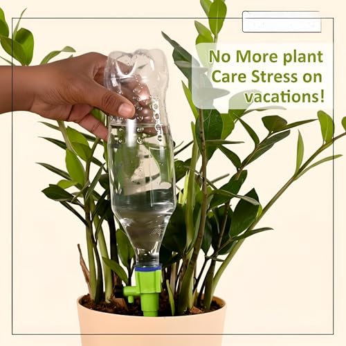 Image of Drip Irrigation Kit for Home Garden - Self Watering System for Indoor Plants, Slow Release Watering Spikes, Plant Watering Spikes for Bottles Set (Pack of 6)