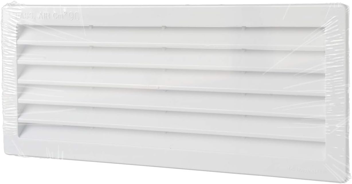 la Ventilazione P252510B Ventilation Grille Rectangular, White, Dimensions 254x108 mm - Image 4