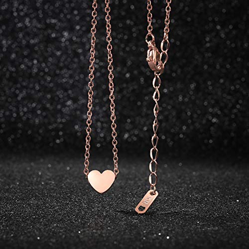 2 pezzi Collana a cuore Catena con pendente a