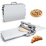 Laminoir à épaisseur réglable, machine à laminer la pâte pliable, avec plaque de laminage, machine à laminer la pâte manuelle, pour pizzas, croissants Type400