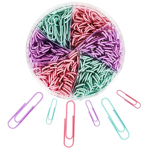 Trombones petits et jumbo Whaline pour organisation de documents de bureau et école