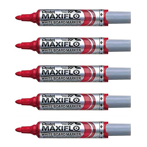 Marqueurs Maxiflo MWL5M Pentel rouge pour animer vos réunions et séances de brainstorming