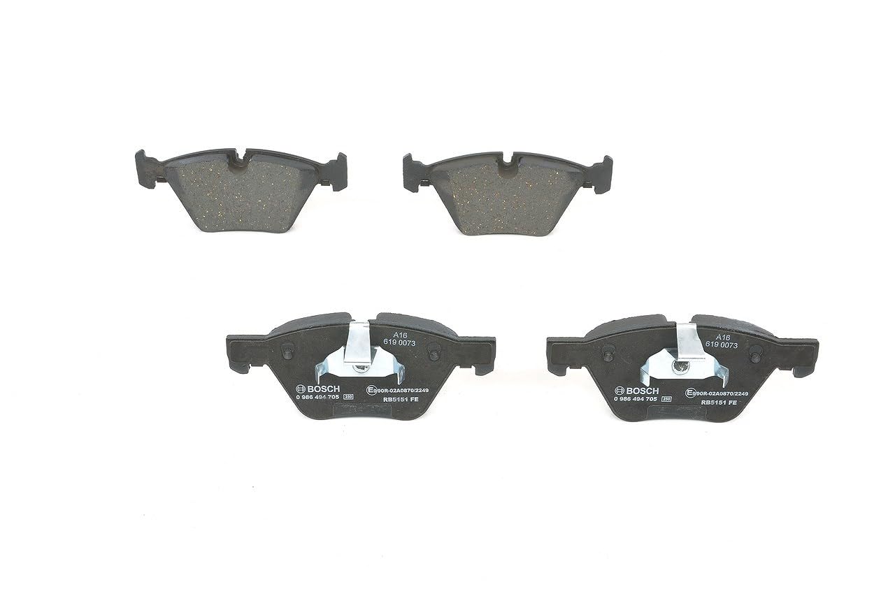 Bosch BP1700 - Pastiglie Freni Auto, Delantero - Calidad Bosch - Reducción de Ruido y Polvo - Certificación ECE-R90 - Sin Cobre - 1 Juego de 4 Pastillas