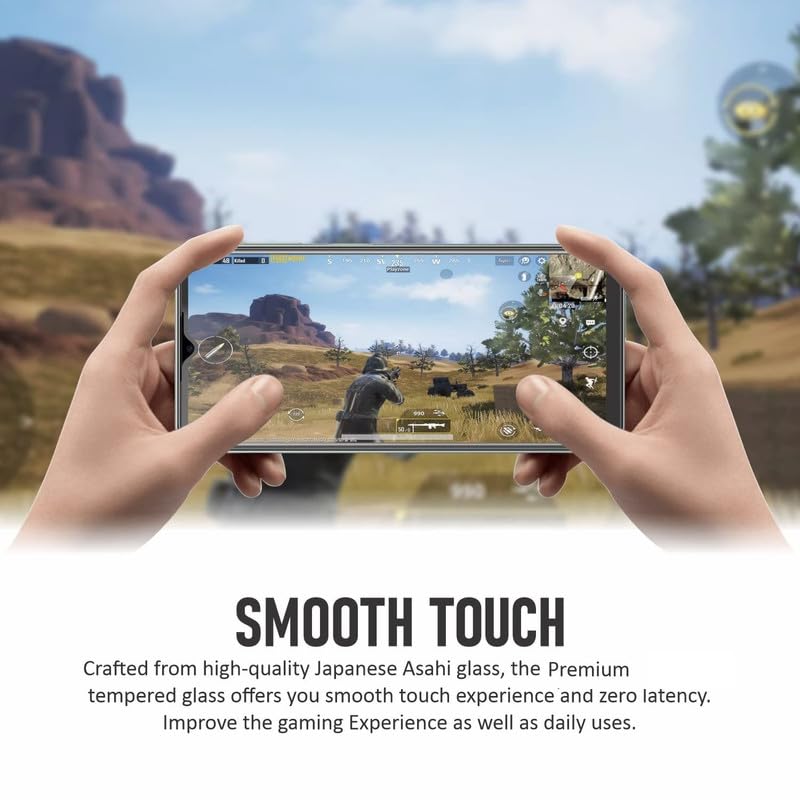 Image of TANTEK TitanGuard Tempered Glass Screen Protector Guard for Samsung Galaxy A24 / Galaxy A25 5G - 9H Hardness, Military Grade, Anti-Static, Easy Installation Kit - 1 PACK