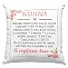 Cuscino Nonna Amore, Cuscino 40x40cm per nonna, Idea Regalo per Natale, Idee Regalo compleanno - con Imbottitura (Nonna Noi, 40_x_40_cm)