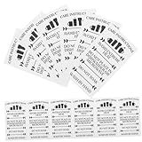 ibasenice 30 Tarjetas Con Instrucciones De Cuidado Para Tazas De Sublimación Etiquetas Con Instrucciones De Cuidado Para Vasos De Sublimación Para