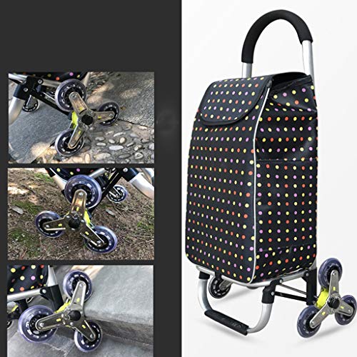 Carretilla plegable para compras con ruedas de aluminio miniatura 6