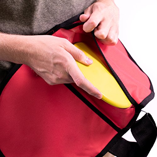 Crown Sporting Goods Discus & Shot Put Carrier Bag – Premium Quality Track & Field Equipment With 2 Pockets & Adjustable Carrying Strap #TOP3