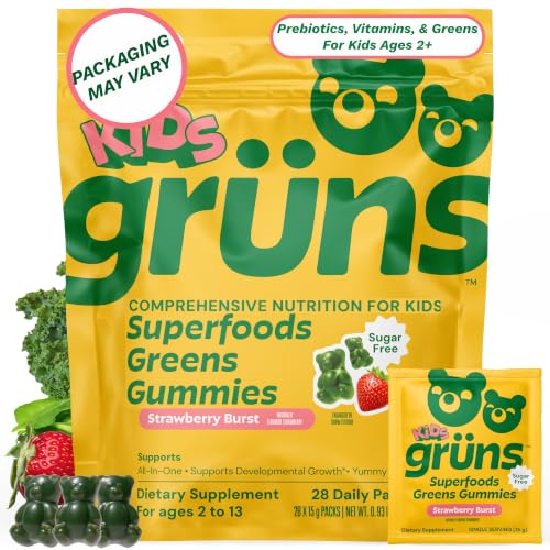 Gruns Superfood Gummies Multivitamin for Kids Sugar-Free 28 ct